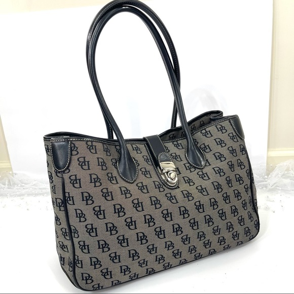Dooney & Bourne signature canvas leather Handbag - Picture 4 of 9